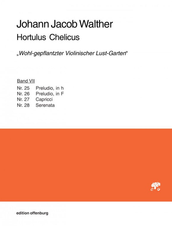 Johann Jacob Walther: Hortulus Chelicus (Band VII)