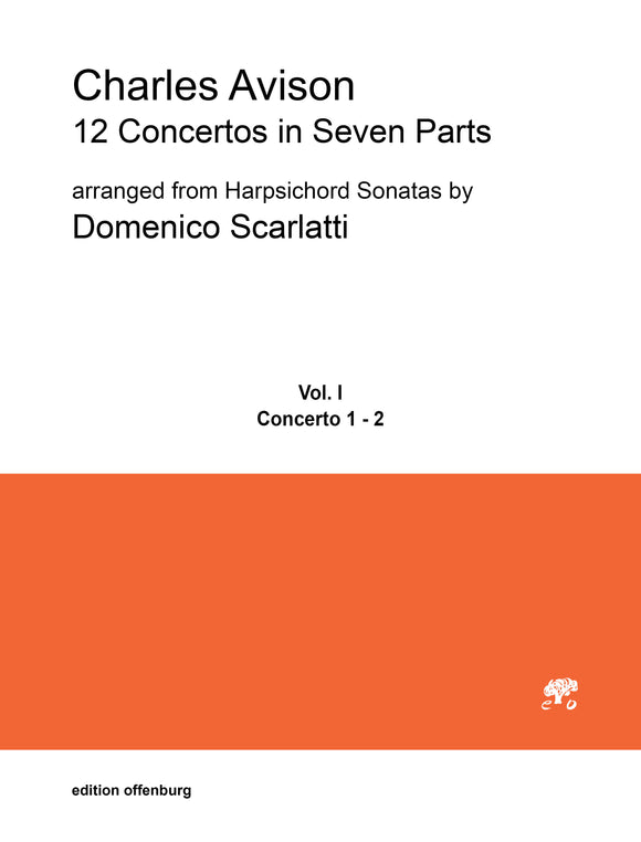 Charles Avison: 12 Concertos in Seven Parts, Vol. I (Cto. 1 & 2)