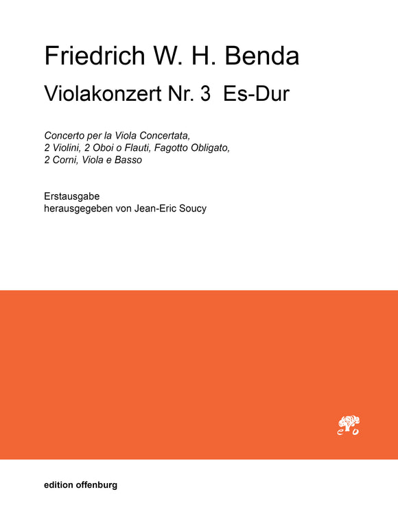 Friedrich Wilhelm Heinrich Benda: Violakonzert Nr. 3 Es-Dur