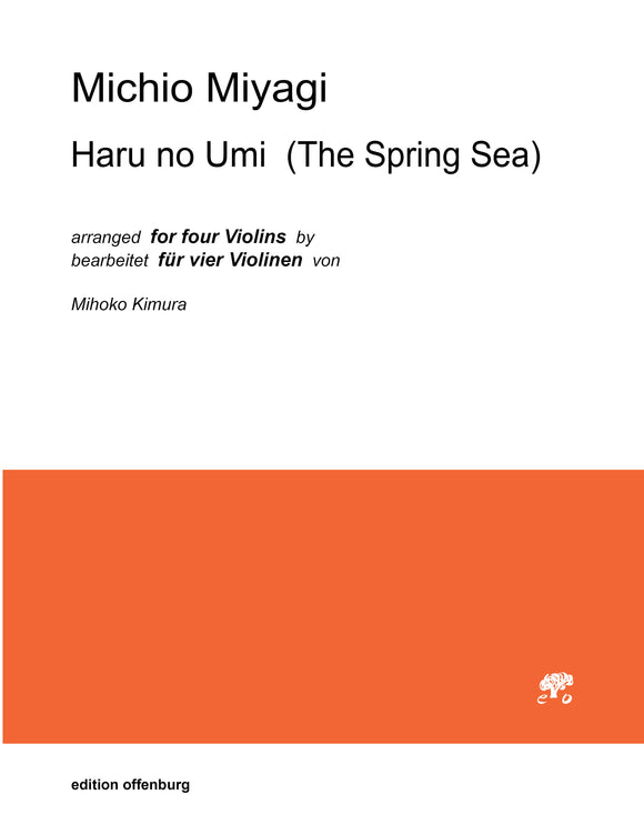 Michio Miyagi: Haru no umi (The Spring Sea) for 4 Violins