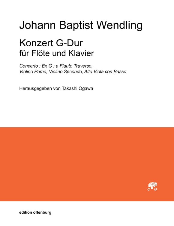 Johann Baptist Wendling: Konzert G-Dur für Flöte und Klavier