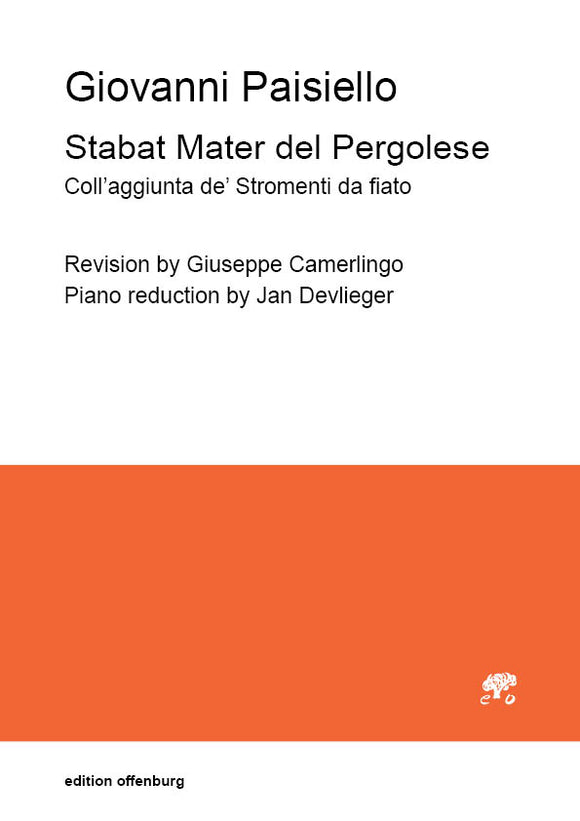 Paisiello, Giovanni: Stabat Mater del Pergolese (Piano reduction and Voices)