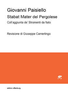 Paisiello, Giovanni: Stabat Mater del Pergolese (Score)
