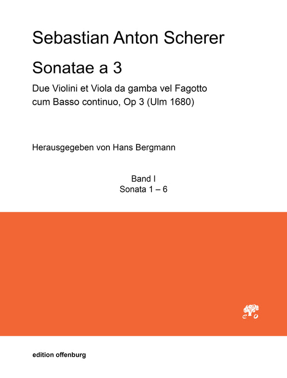 Sebastian Anton Scherer: Sonatae a 3 (Band I)
