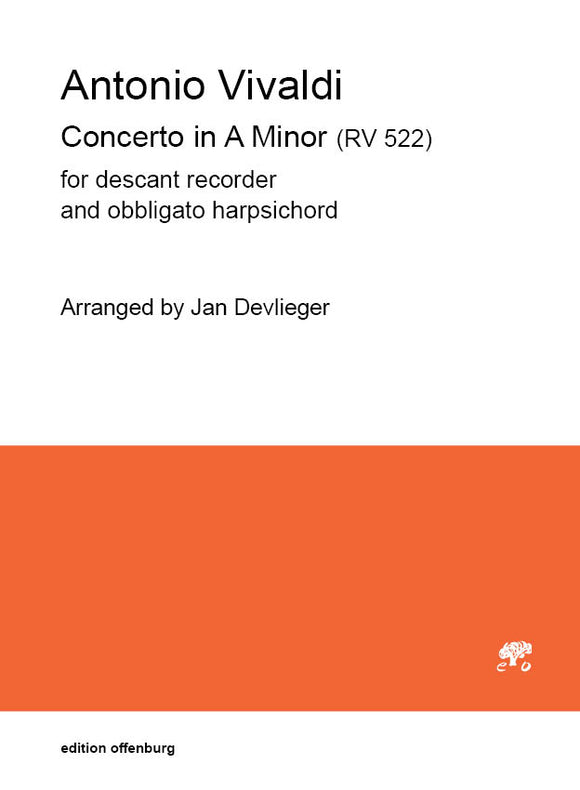 Vivaldi, Antonio: Concerto in A Minor (RV 522), arr. J. Devlieger