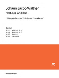 Johann Jacob Walther: Hortulus Chelicus (Band VII)