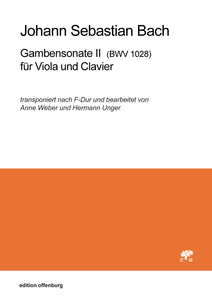 Johann Sebastian Bach: Sonate F-Dur für Viola und Clavier