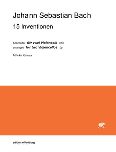 Johann Sebastian Bach: 15 Inventionen für zwei Violoncelli