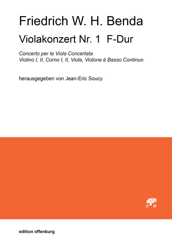 Friedrich Wilhelm Heinrich Benda: Violakonzert Nr. 1  F-Dur