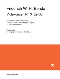 Friedrich Wilhelm Heinrich Benda: Violakonzert Nr. 3 Es-Dur