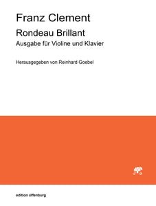 Franz Clement: Rondeau Brilliant, for Violin and Piano