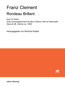 Franz Clement: Rondeau Brilliant, for Violin and string quartet