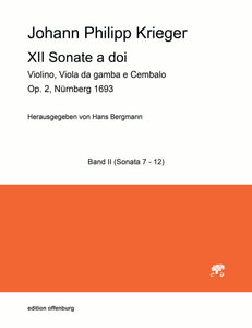 Johann Philipp Krieger:  XII Sonate a doi (Band II)