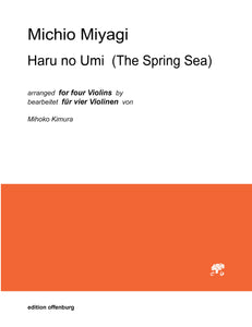 Michio Miyagi: Haru no umi (The Spring Sea) for 4 Violins