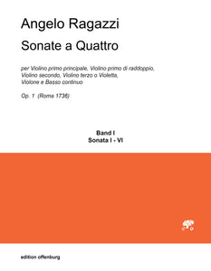 Angelo Ragazzi: Sonate a Quattro, Band I (Sonata 1 - 6)