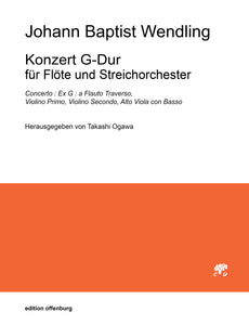 Johann Baptist Wendling: Konzert G-Dur für Flöte und Streichorchester